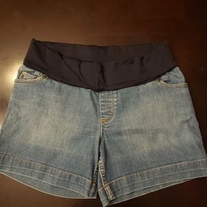 🌺 4/$20 Liz Lange for Target denim maternity shorts size small